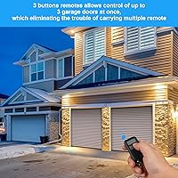 Vista 7 de 890MAX - Control remoto para abrepuertas de garaje para LiftMaster/Chamberlain/Craftsman, control remoto universal de 3 botones para abrir puertas