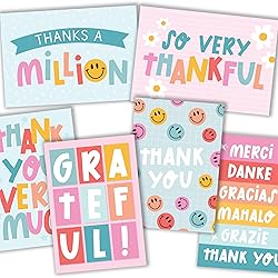 54 Colorful Bulk Thank You Cards And Envelopes - Wedding Thank You Cards With Envelopes Bulk, Baby Shower Thank You Card, Teacher Thank You Card Bulk, Graduation Thank You Notes With Envelopes Set