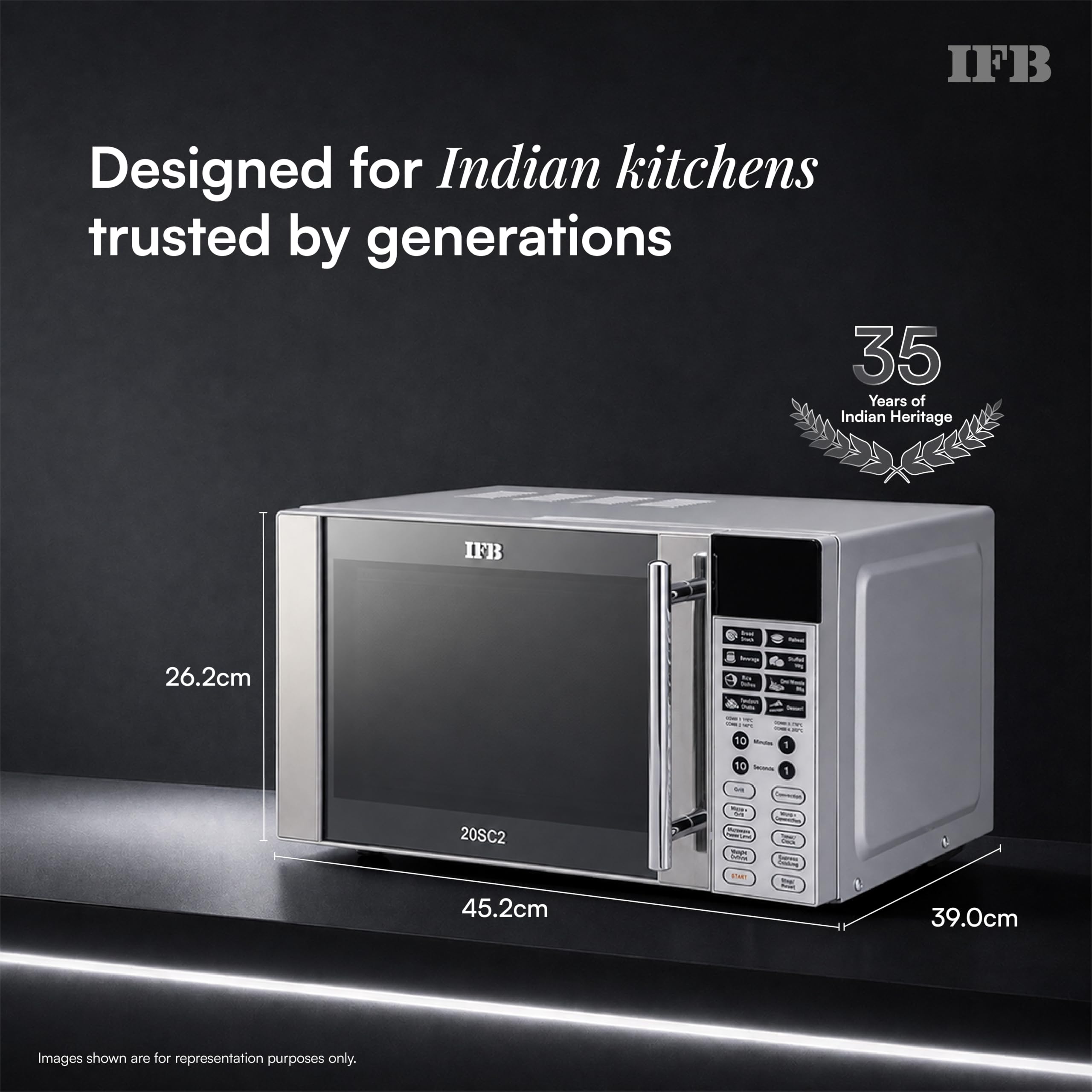 IFB 20L Convection Microwave Oven - Auto Cook -2 IFB 20L Convection Microwave Oven - Auto Cook -2