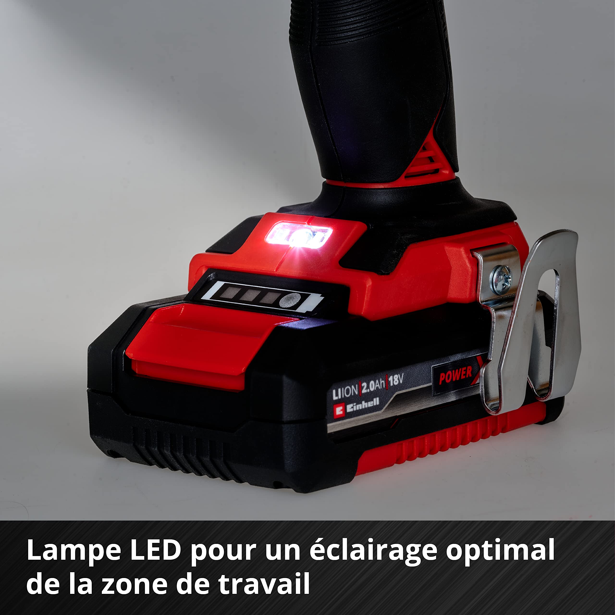 Einhell Professional Perceuse Visseuse à percussion sans fil TE-CD 18/50 Li-i BL Power X-Change 18 V 50 Nm 2 Batteries 2,0 Ah