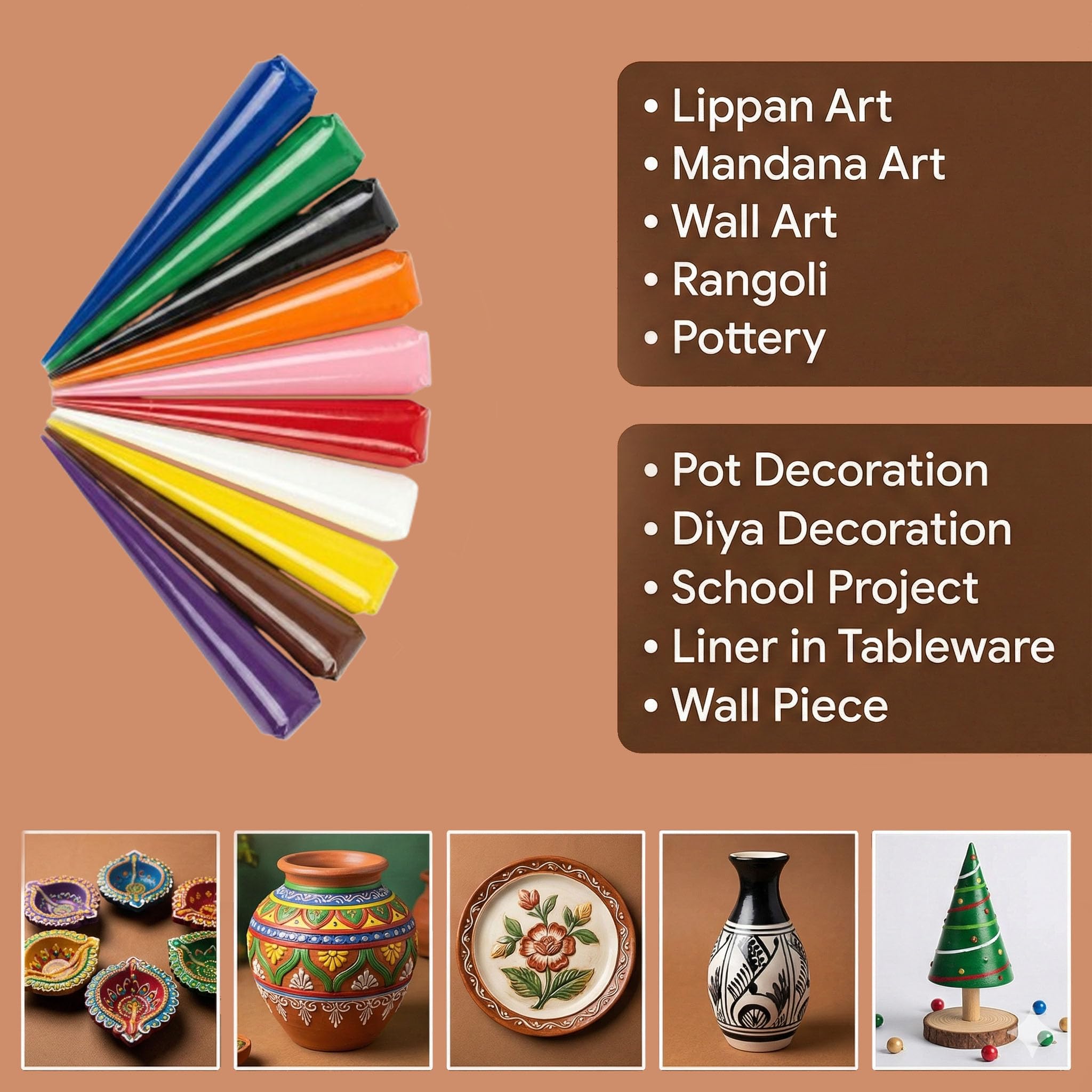 Lippan Art Ceramic Cones - DIY Crafting -7