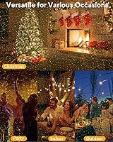 Vista 3 de Proyector de luces de Navidad para exteriores impermeables con control remoto, decoraciones de Navidad al aire libre, luces de jardín y paisaje