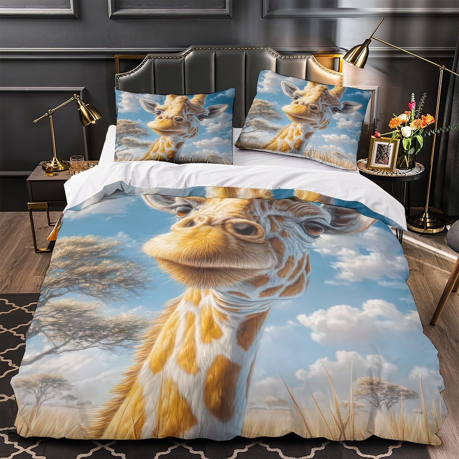 Housse de couette abstraite colorée 3D en microfibre premium douce