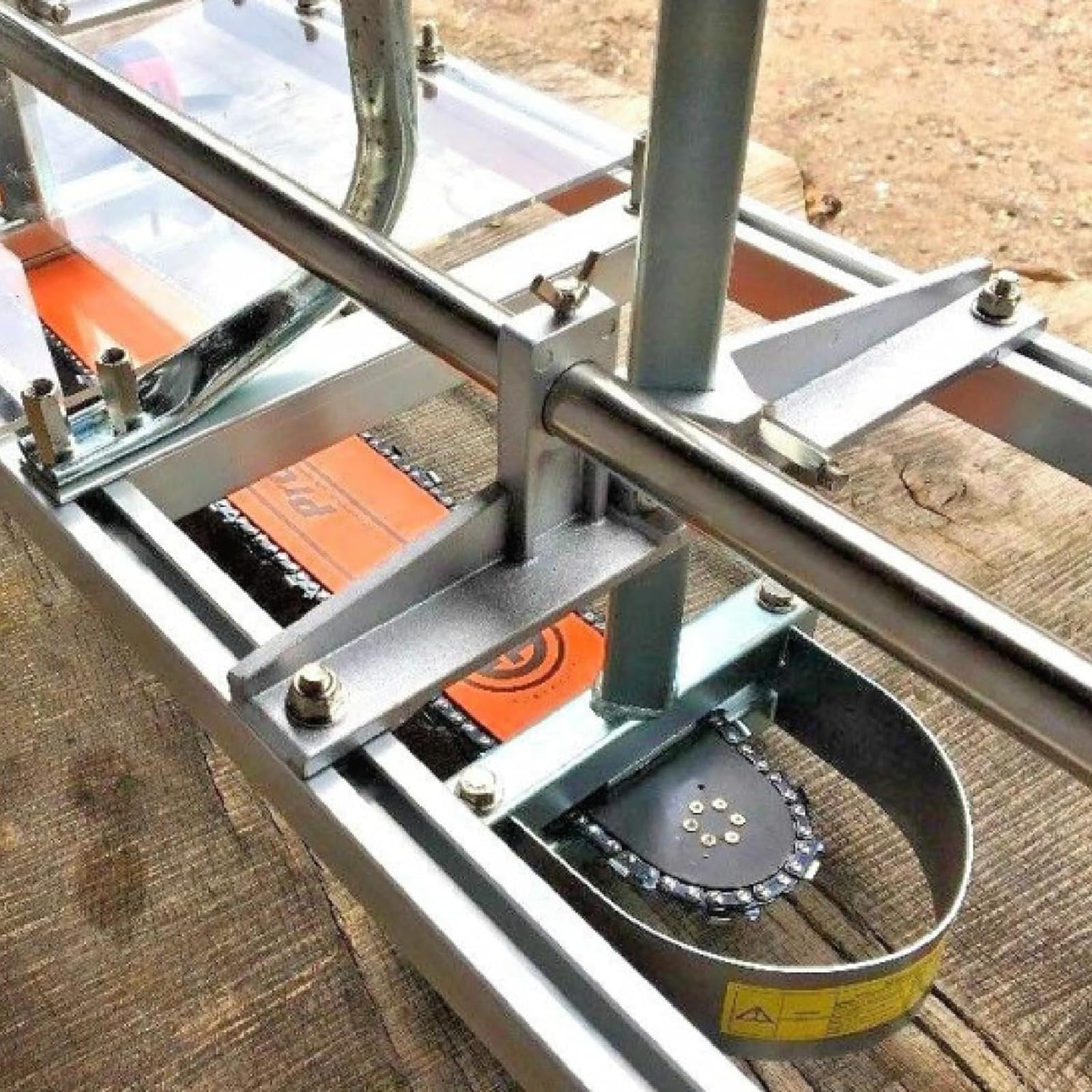 McbeAn Aserradero De Motosierra, Estante De Placa De Sierra De Cadena De 20 Pulgadas, Configuración Rápida Y Fácil, Sistema De Guía De Corte Flexible para Constructores Y Carpinteros