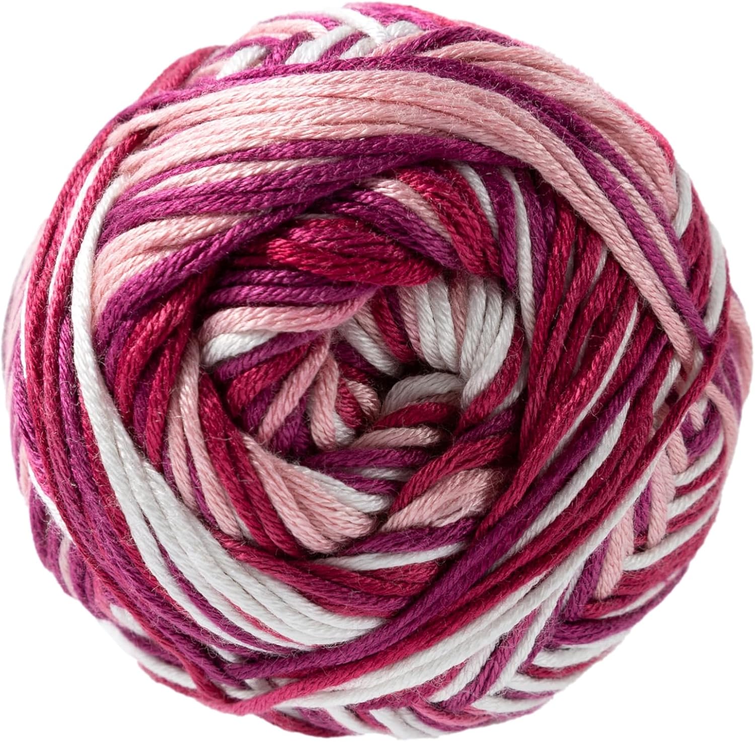 Loops & Threads Pink Silky Soft Multi Yarn – Light Weight Yarn for Knitting, Crochet, Weaving, Arts & Crafts, 15 Pack