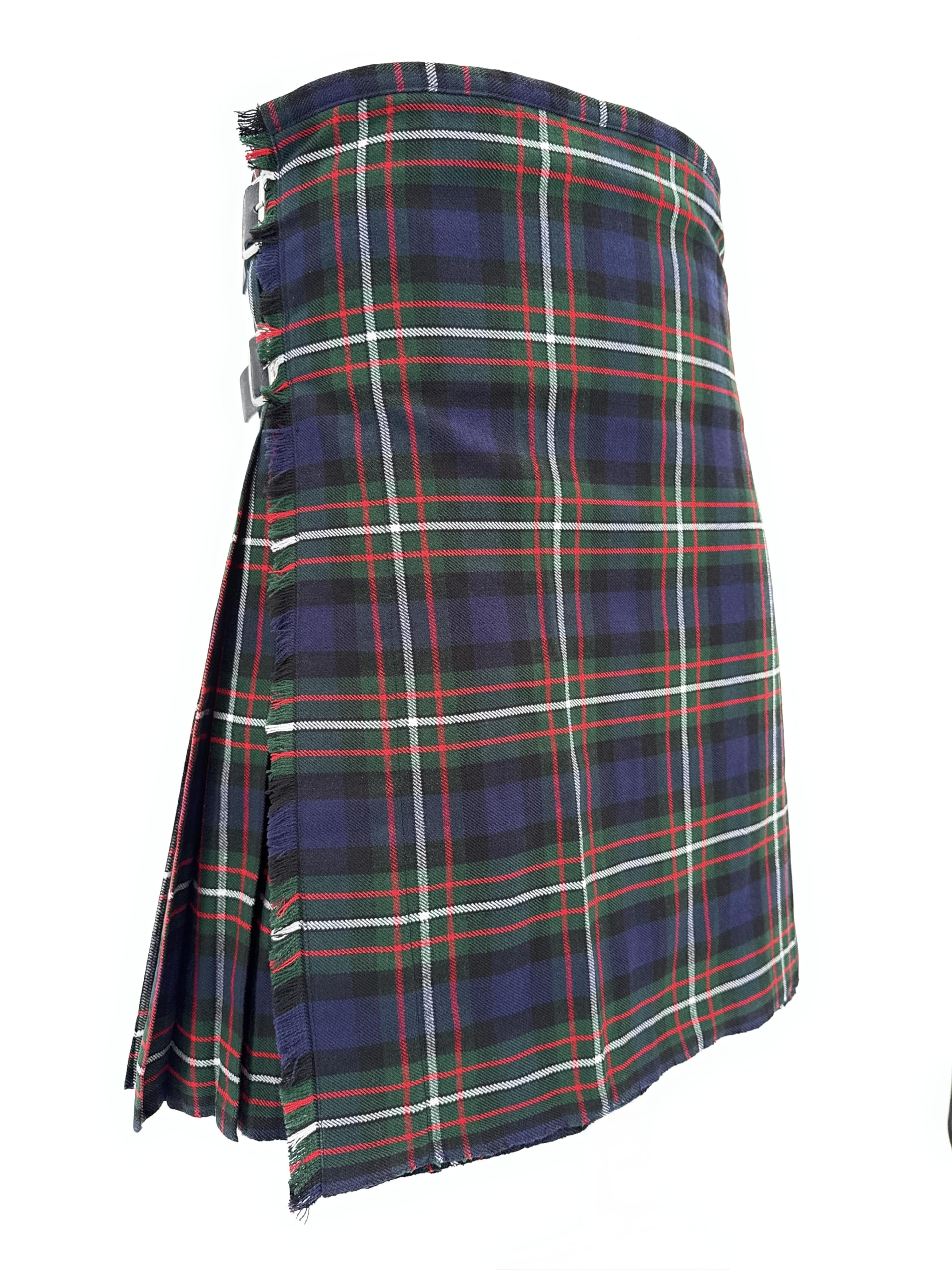 Tartan Tweeds Men's 8 Yard Wool Blend Kilt, 12oz Weight, Extra Deep Pleats, Standard Fit (UK, Waist, 44, Regular, Regular, Ferguson) โ image 1