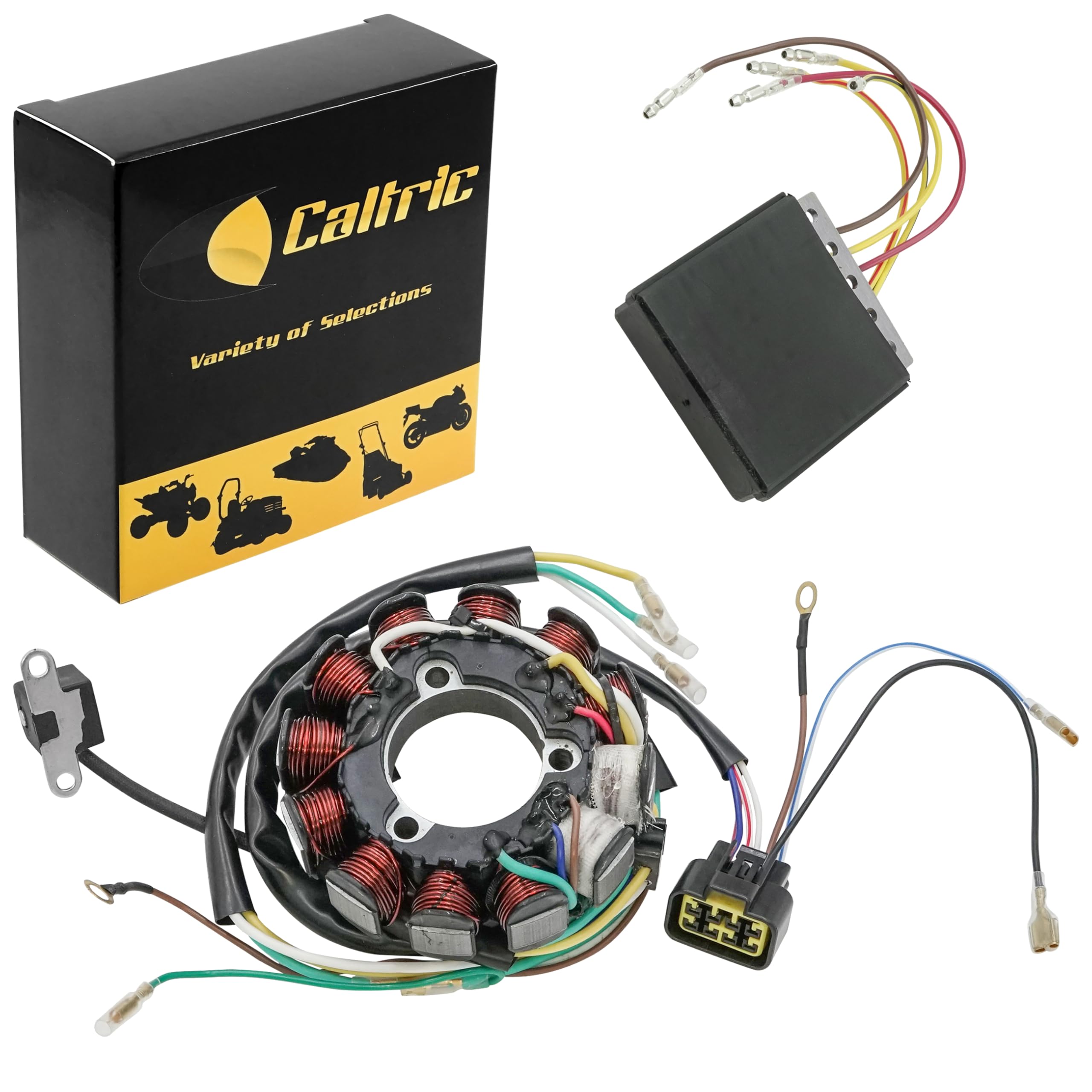 Caltric Stator and Regulator Rectifier Compatible With Polaris Magnum 325 2X4 Hds 2000-2002