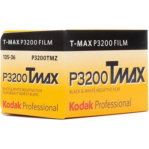 Kodak P3200 TMAX Professional ISO 3200, 35mm, 36 Exposures, Black and White Film