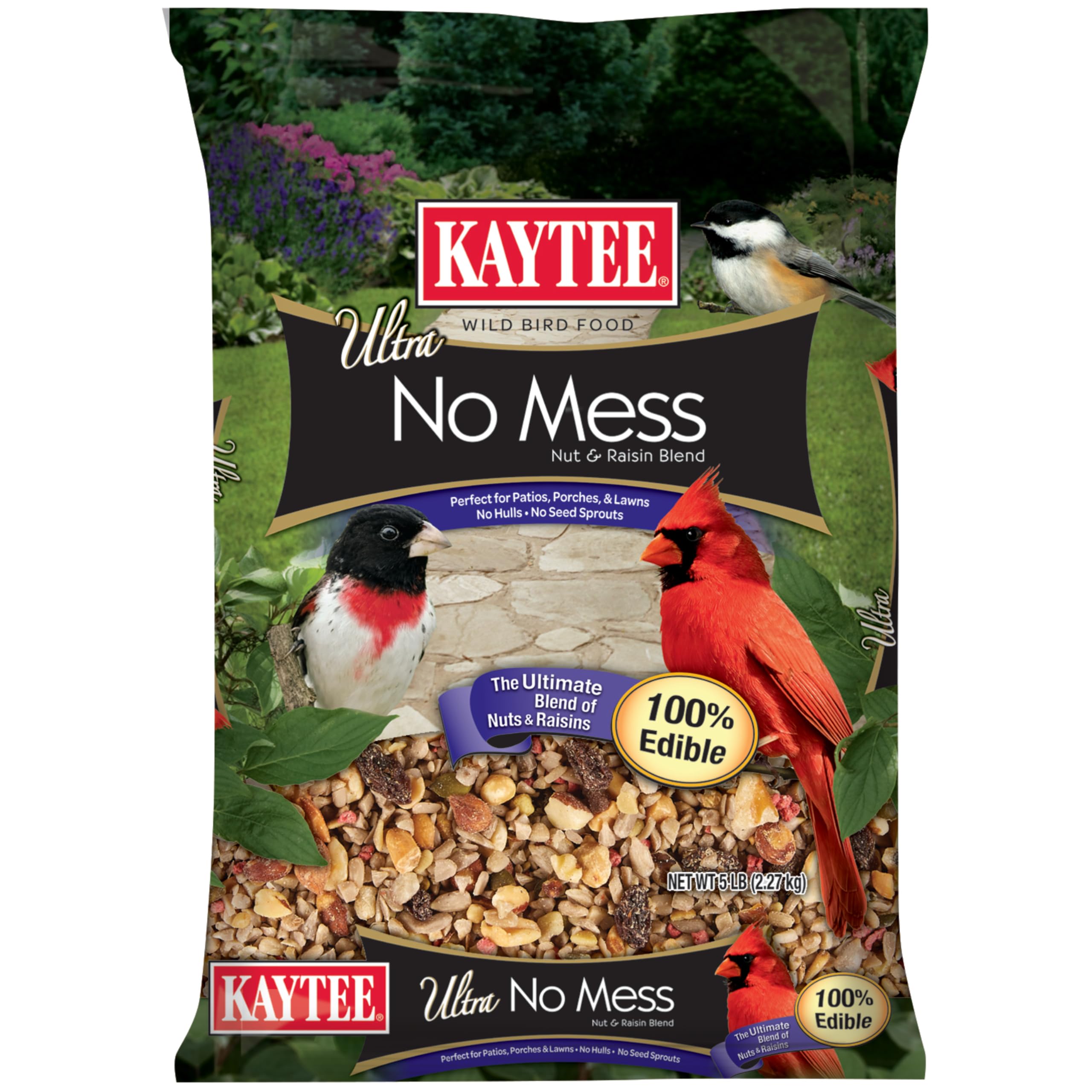 Kaytee Ultra No Mess Nut & Raisin Blend 5 Pounds
