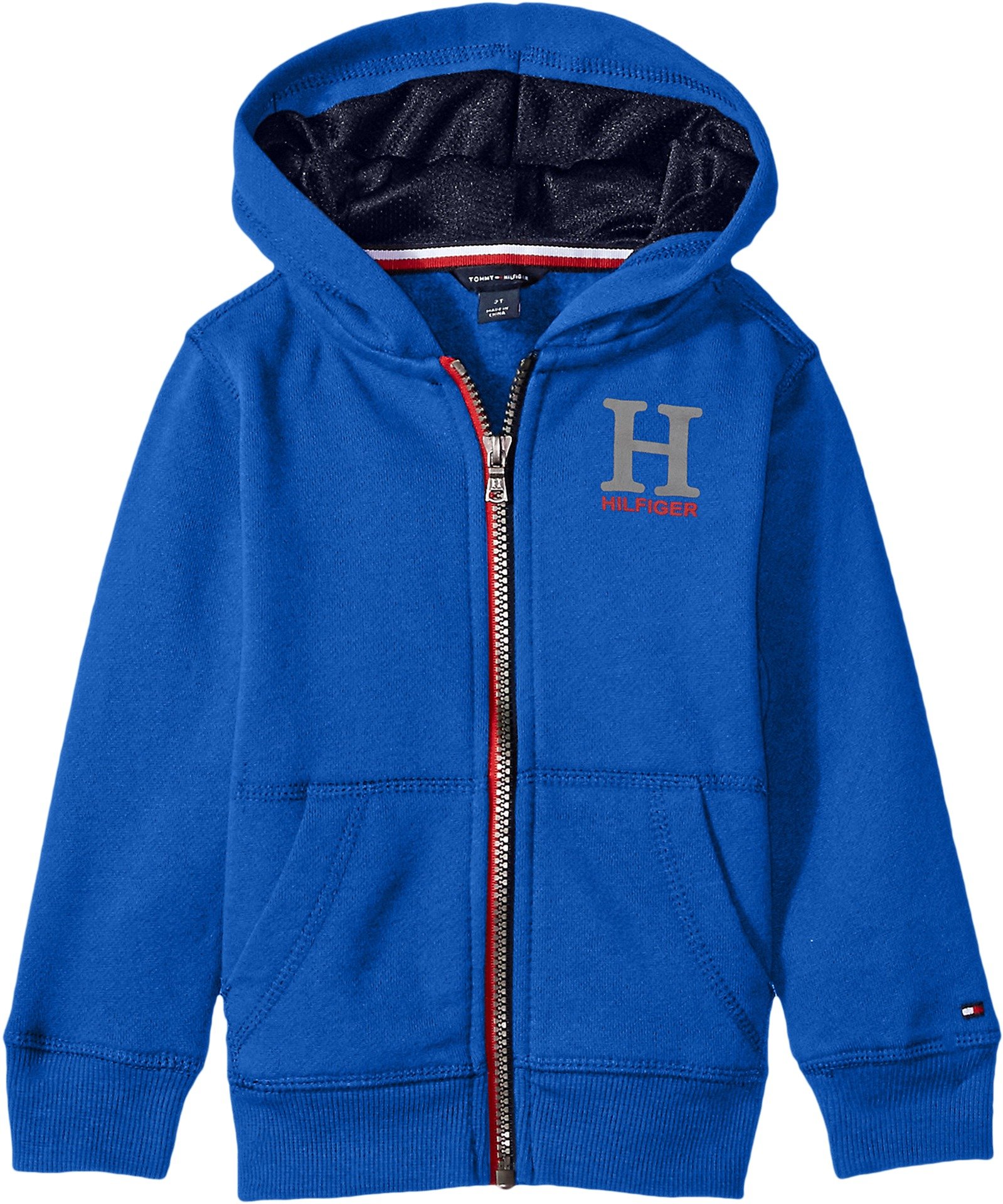 Tommy Hilfiger Boys' Long Sleeve Matt Logo Zip Up Hoodie