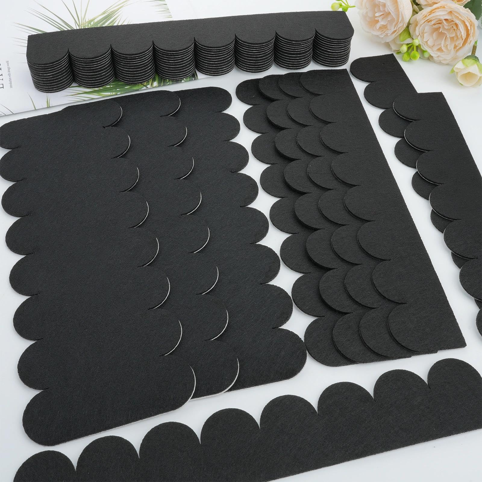 Draupnir 53 Piezas Unidades De Fieltro Autoadhesivo Para Techos Para Pajareras,Tejas Para Casa Pajaros Exterior Autoadhesivas,Techo De AlimentacióN De Aves-Negro,Material De Fieltro