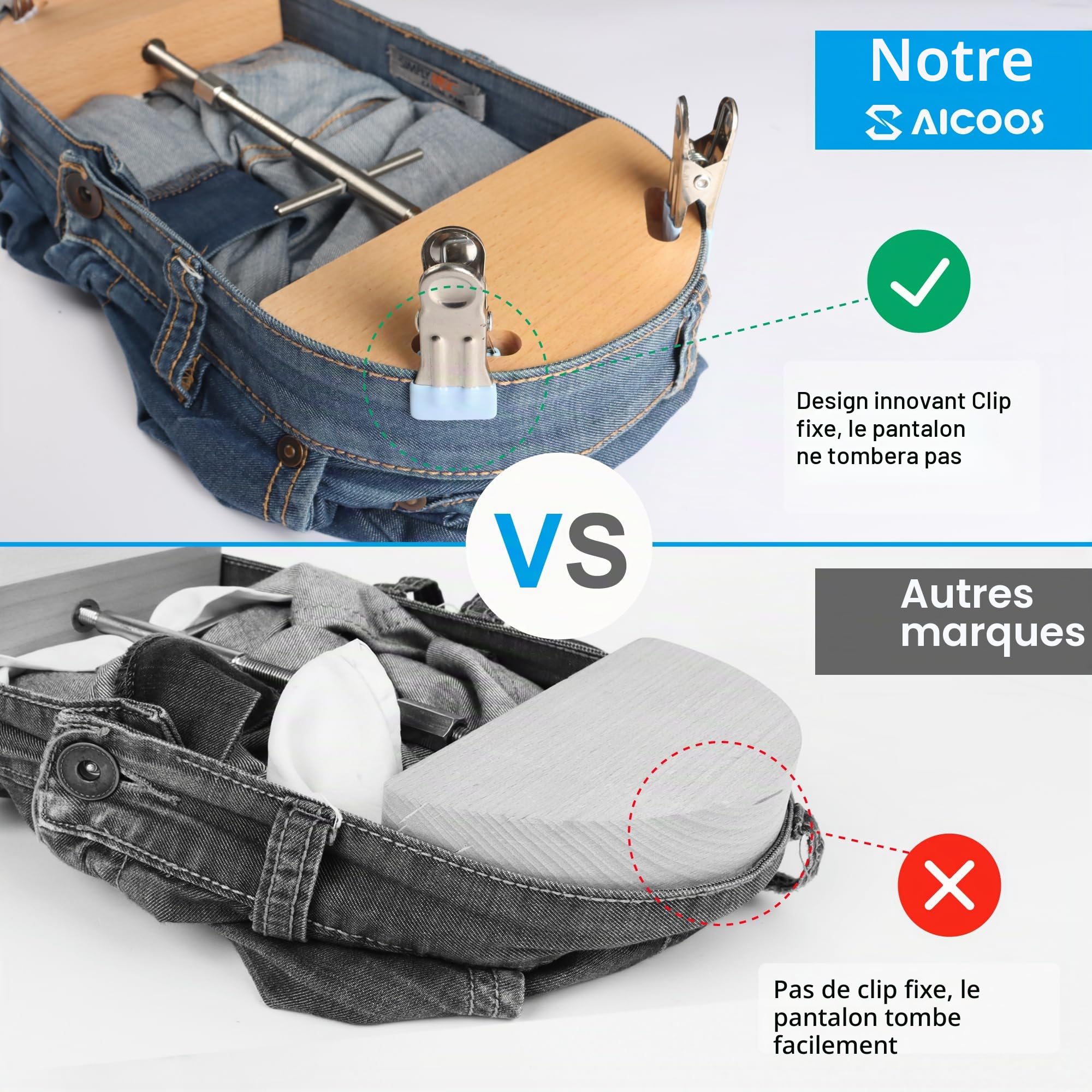 Élargisseur de taille pour jeans Extension de taille : extension de taille de pantalon femmes hommes - extensible immédiatement, 64 cm à 154 cm pour jeans, pantalons, jupes