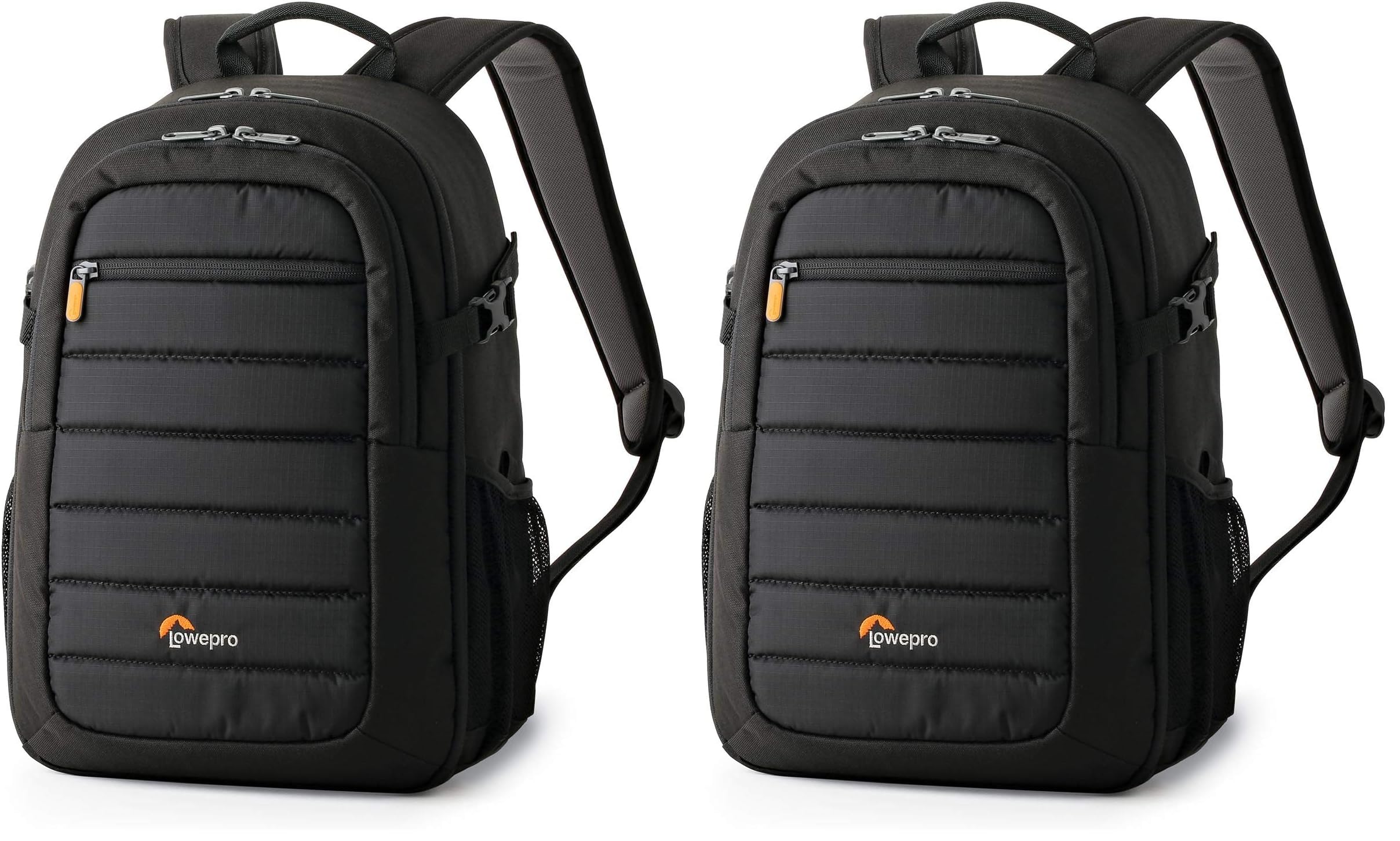 Lowepro Tahoe BP 150, Camera Bag, Lightweight Compact Camera Backpack for Cameras, CSC, DJI Spark Drone, Black, Medium (8.5 x 15.9 x 10.8) LP36892-PWW (Pack of 2)