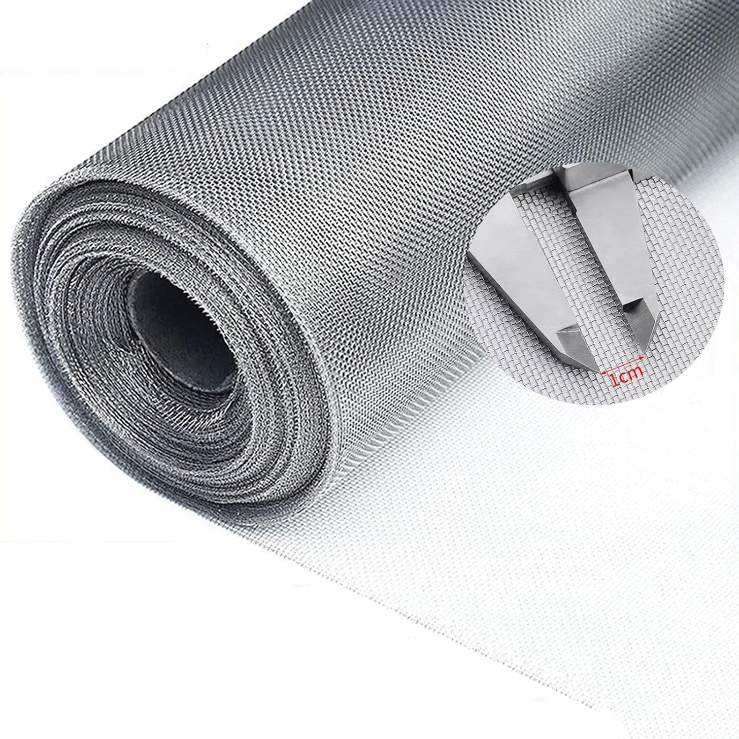 MOONTERGEER Stainless Steel Woven Wire Window Screen 22 Mesh 39