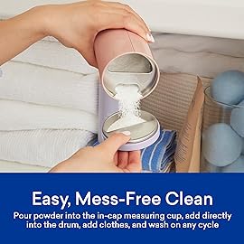 BLUELAND Oxi Laundry Booster Powder with Tin, Starter Set, Spring Bloom Scent, 25 Loads, 17.6 oz, Plastic-Free, Eco Friendly, Oxy Cleaner, Stain Remover