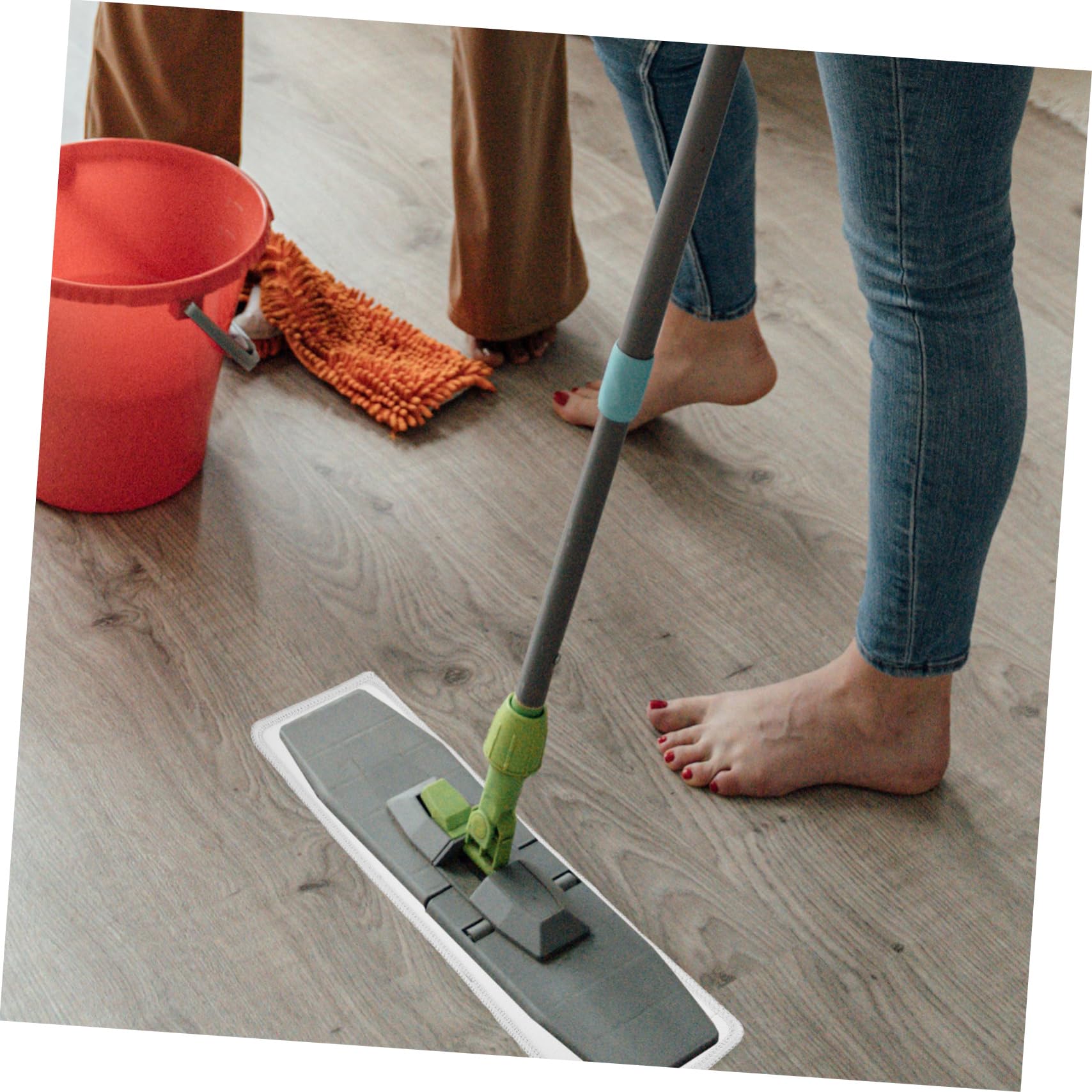 BESTYASH 3 Set Pad Ricambio per Mop Microfibra Riutilizzabili Adatti per Efficienza E Assorbimento Ottimale Compatibili con Lavapavimenti per Laminato 2 Pezzi*3