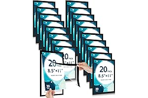 20 Pack Magnetic Sign Holders for Crisp and Secure Display