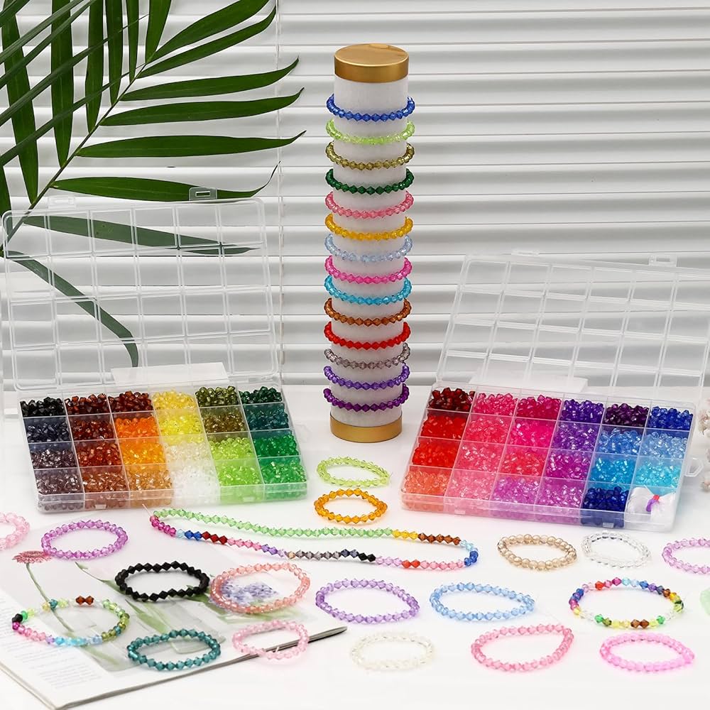 ⭐︎Bead⭐︎ Amazon.com: JJzxwish 1260pcs Acrylic Pastel Beads, 28 Color