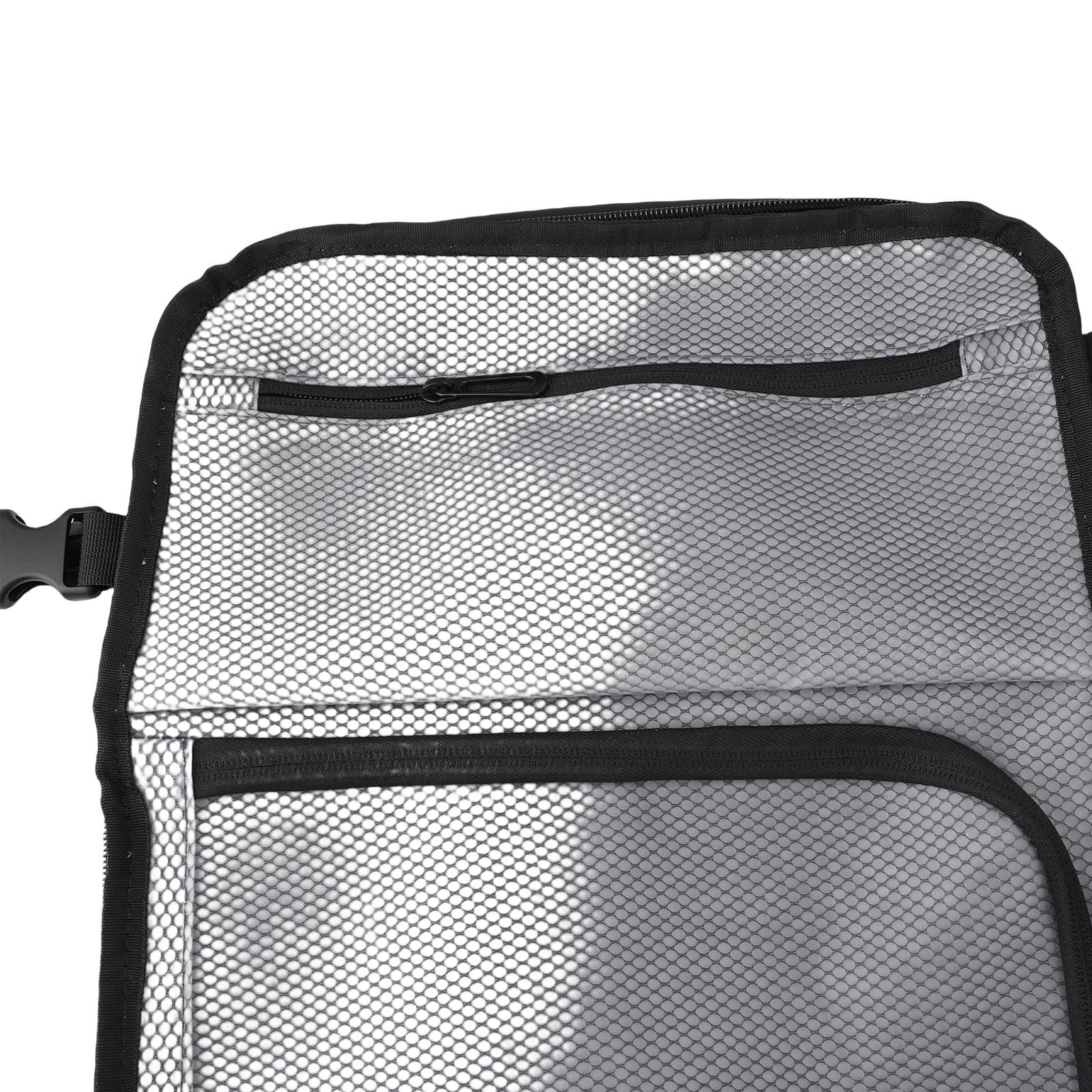 Eujgoov Sac à Dos de Compression à Valve, avec Serrure TSA, Port USB de Charge, Design Extensible et Pompe, pour Voyage et Aventure