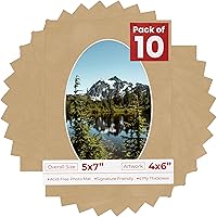 Vista 143 de Tapete de 5 x 7 para fotos de 4 x 6 pulgadas, con apertura de tablero ovalado verde Honeydew precortado, sin ácidos, mate para proteger tus