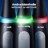 Oral-B Brosses à Dents Electriques iO 3 Duo avec 2 Brossettes de Rechange, Noire et Rose - 3 Modes de Brossage dont Douceur et Blancheur, Capteur de Pression sur les Gencives, Batterie Rechargeable - 3