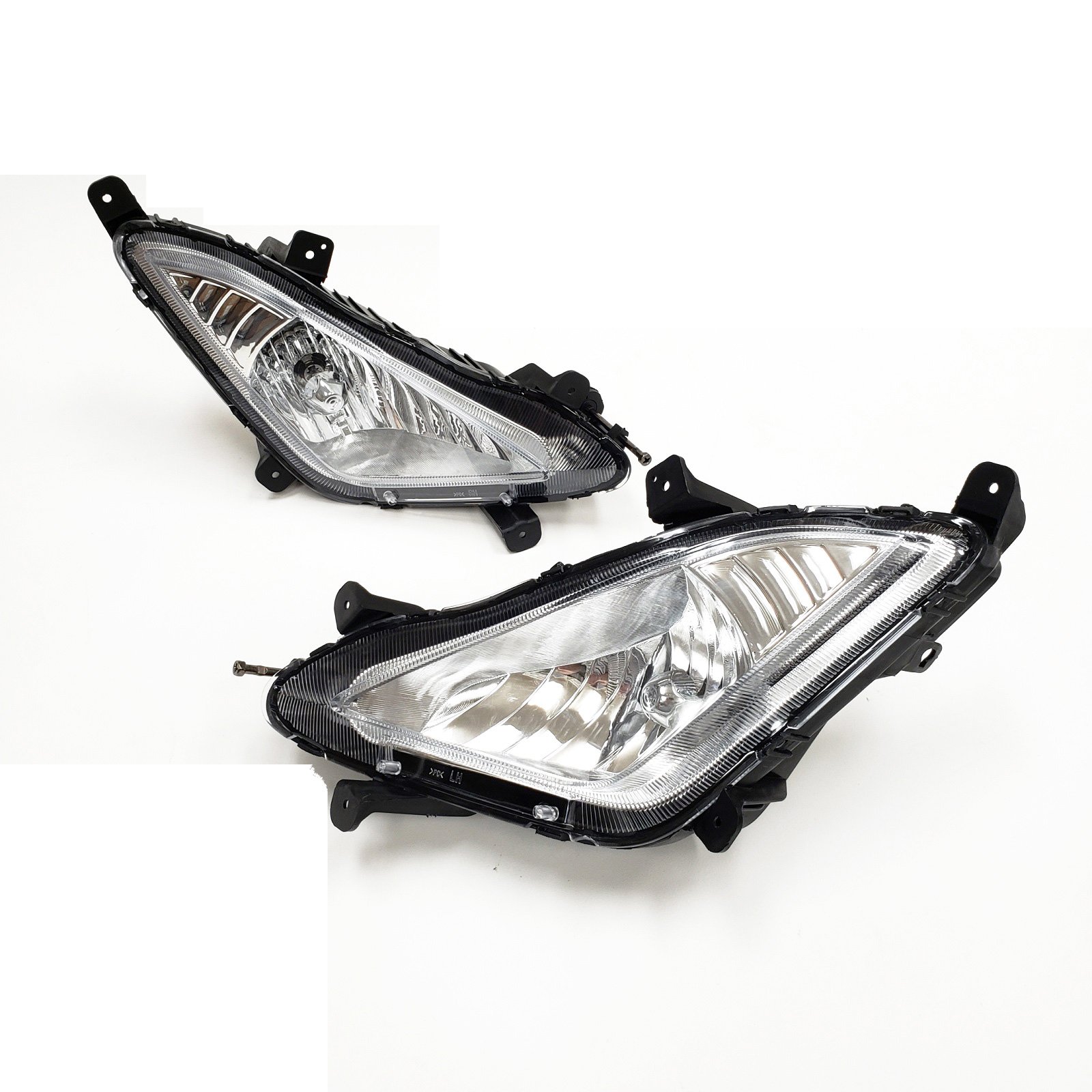 Fog Lights for 2014-2016 Hyundai Elantra Clear Lens Switch Wire Brackets Pair