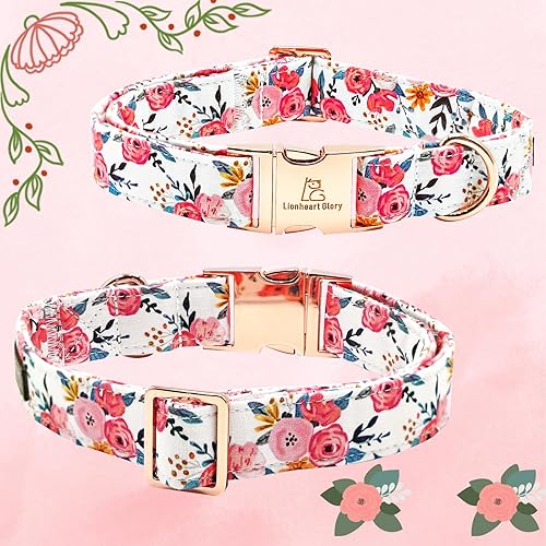 Miniatura 75 de Lionheart glory Collar de perro con bandera estadounidense, collar de flores para perro del 4 de julio, resistente y ajustable, collar patriótico