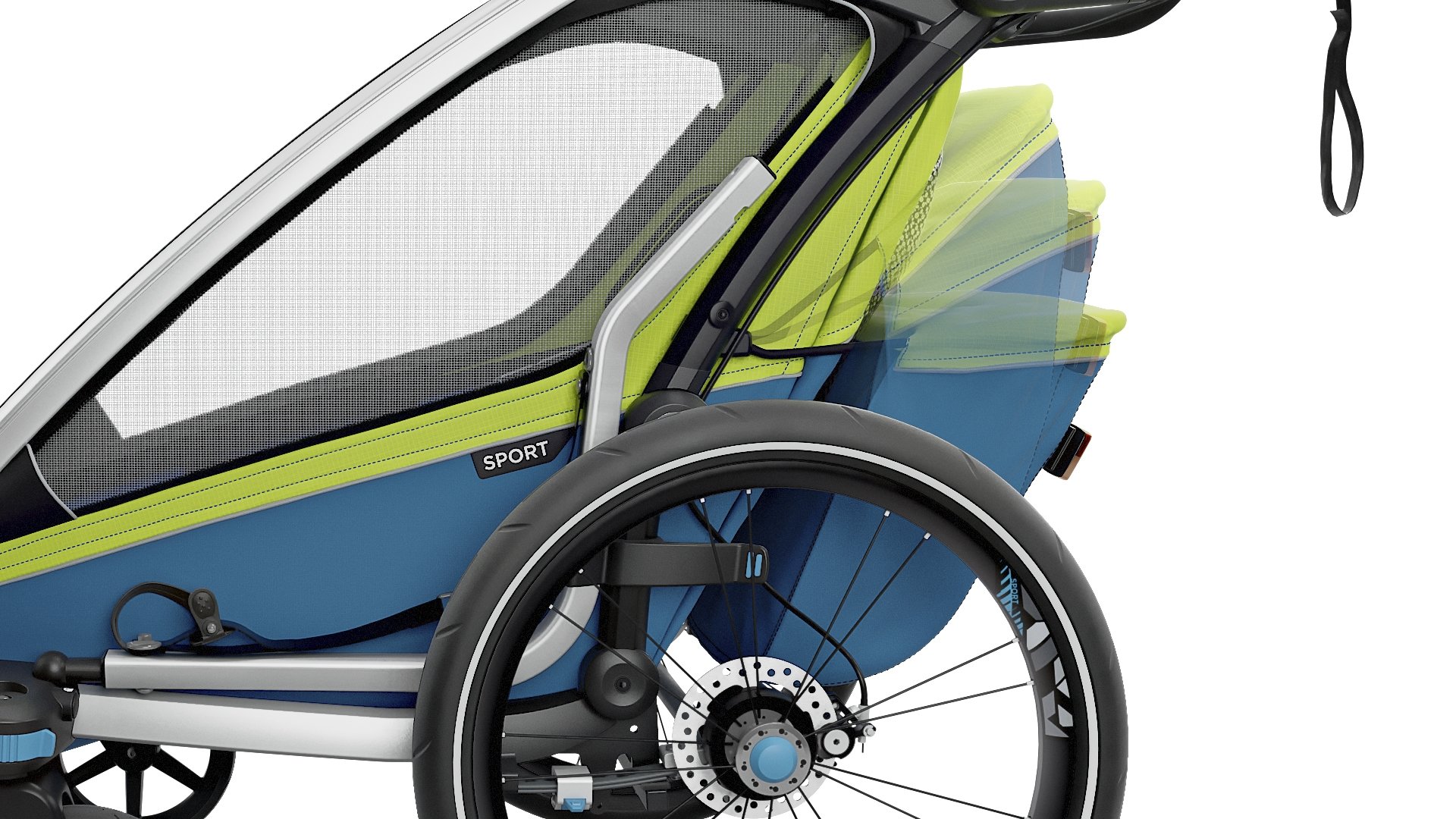 Thule Baby Chariot Sport 1 Chariot Sport 1, grün, One Size, 0872299042883 Sport & Freizeit