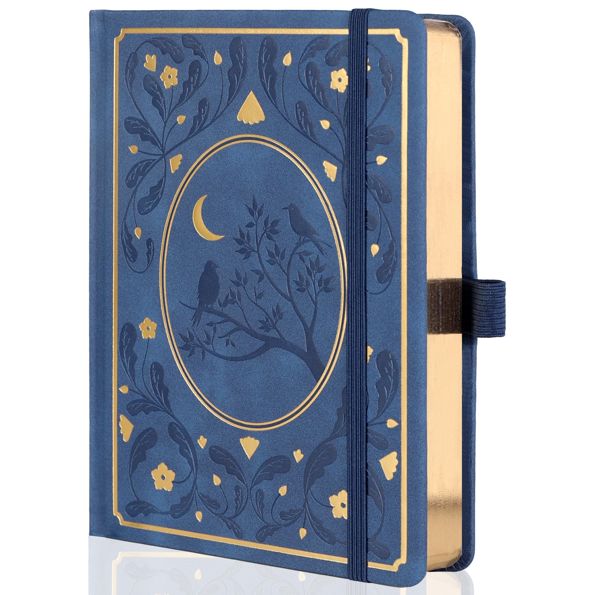 TIEFOSSI Lined Journal Notebook, A5 Hardcover Ruled Journals for Writing Women, 100gsm Thick Paper, 320 Numbered Pages, for Journaling Organization
