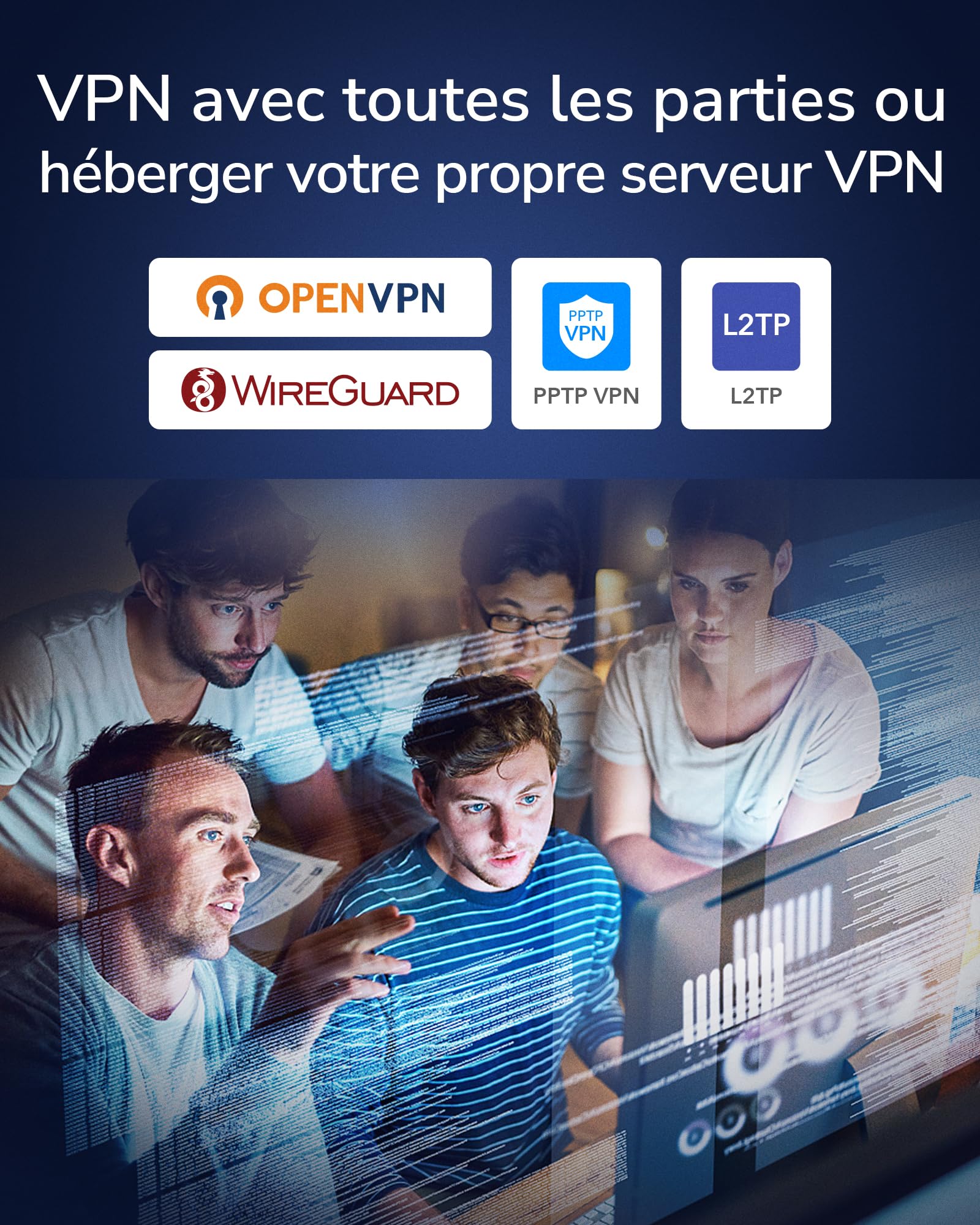 Cudy Routeur AX3000 WiFi 6 2,5G alimenté par PoE avec Port USB, routeur VPN Double Bande, MU-MIMO, WireGuard, Compatible Cudy Mesh, contrôle Via Application, WR3000P