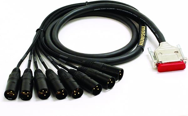 Mogami Gold DB25-XLRM-05 Cable de interfaz de grabadora analógica, 8 canales, DB25 a XLR-Macho, 5 pies 🥇✔️ ® A Pedido 🏆™