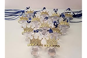 12 Prince baby shower games Boy Decoration Pacifier Necklace