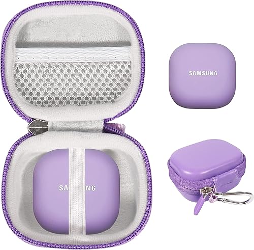 CaseSack Funda para Samsung Galaxy Buds 2 Pro, Buds Pro, Buds 2, Buds Live True auriculares (morado)