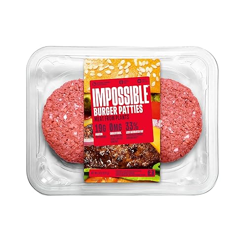 Impossible Foods Impossible Burger - Empanadas de carne molida a base de plantas, 8 onzas