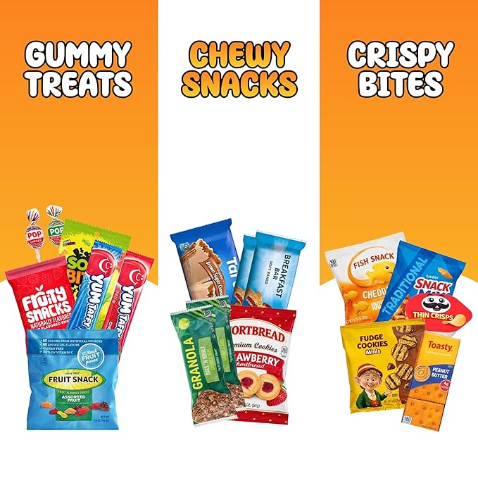 Paquete Variado de Snacks 120 Unidades para Adultos y Niños miniatura 3