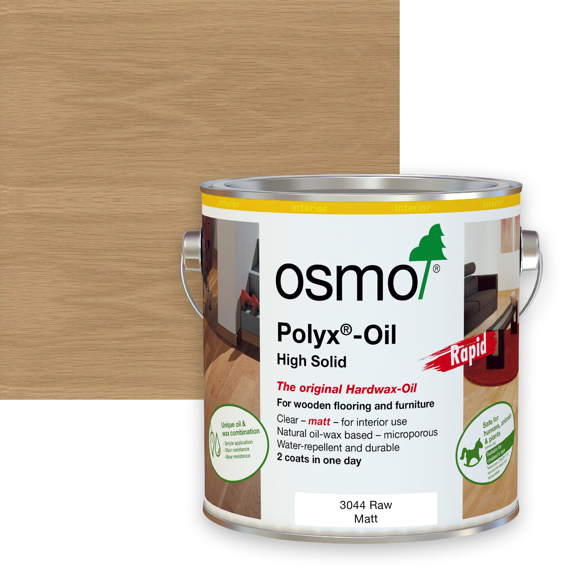 Osmo Original Polyx Oil Rapid Matt (3044 Raw, 2.5l)