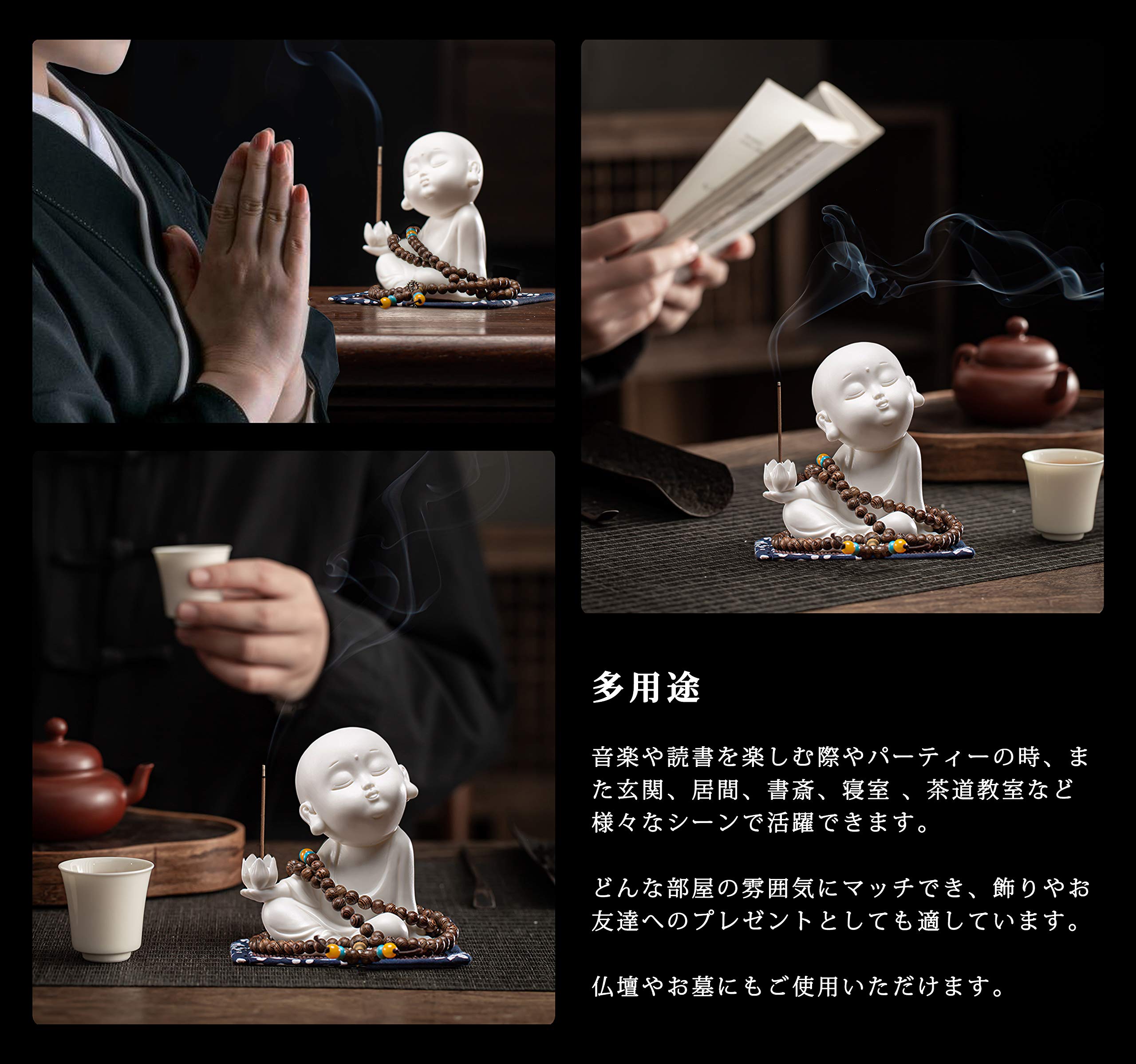 小坊主が香炉 茶道具 香道具 工芸品 美術品 置物 小坊主が香炉 茶道具 香道具 工芸品 美術品 置物 小坊主が香炉