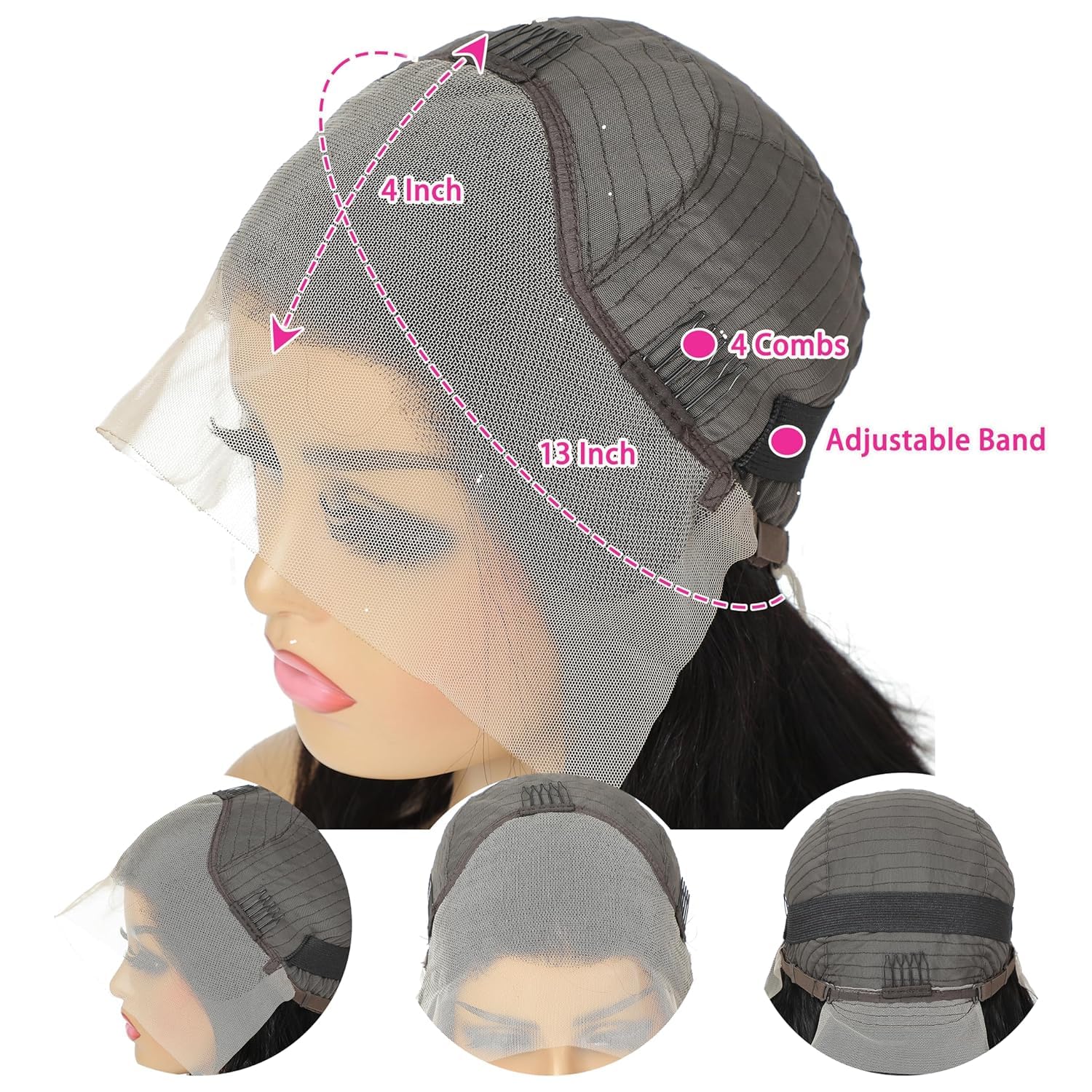 30 Inch Burgundy Wig Human Hair 99j Burgundy 13x4 Body Wave Lace Front Wigs Human Hair Pre Plucked HD Transparent Lace Frontal Wigs for Black Women Red Colored Wig