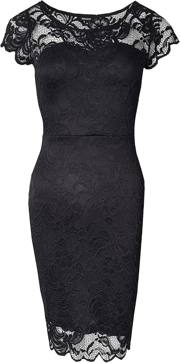 ODCOCD Women's Lace Dress/Cocktail Party Dress/Wedding Guest & Bridesmaid Dresses - Image 4