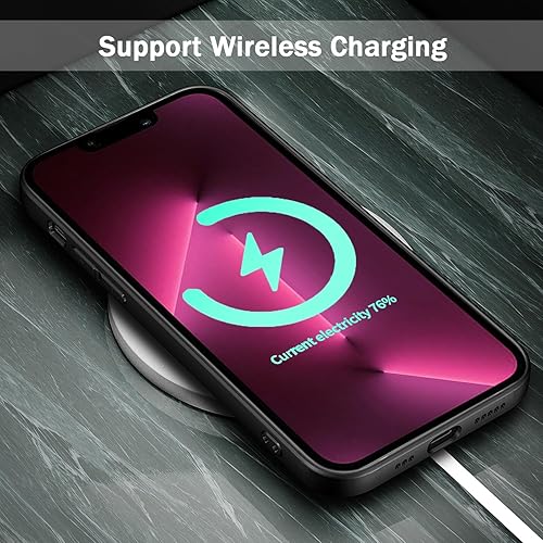 Vista 34 de TENOC Funda para teléfono compatible con iPhone 13 Pro Max, funda transparente a prueba de golpes protectora delgada para 6.7 pulgadas