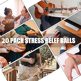 KDG Motivational Stress Balls(20 Pack) for Kids and Adults,Stress Relief Ball with Quetos to Rrelieve Anxiety and Manage Anger