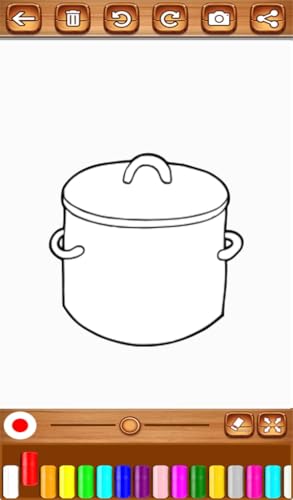 Coloring Book Kitchen For Girls