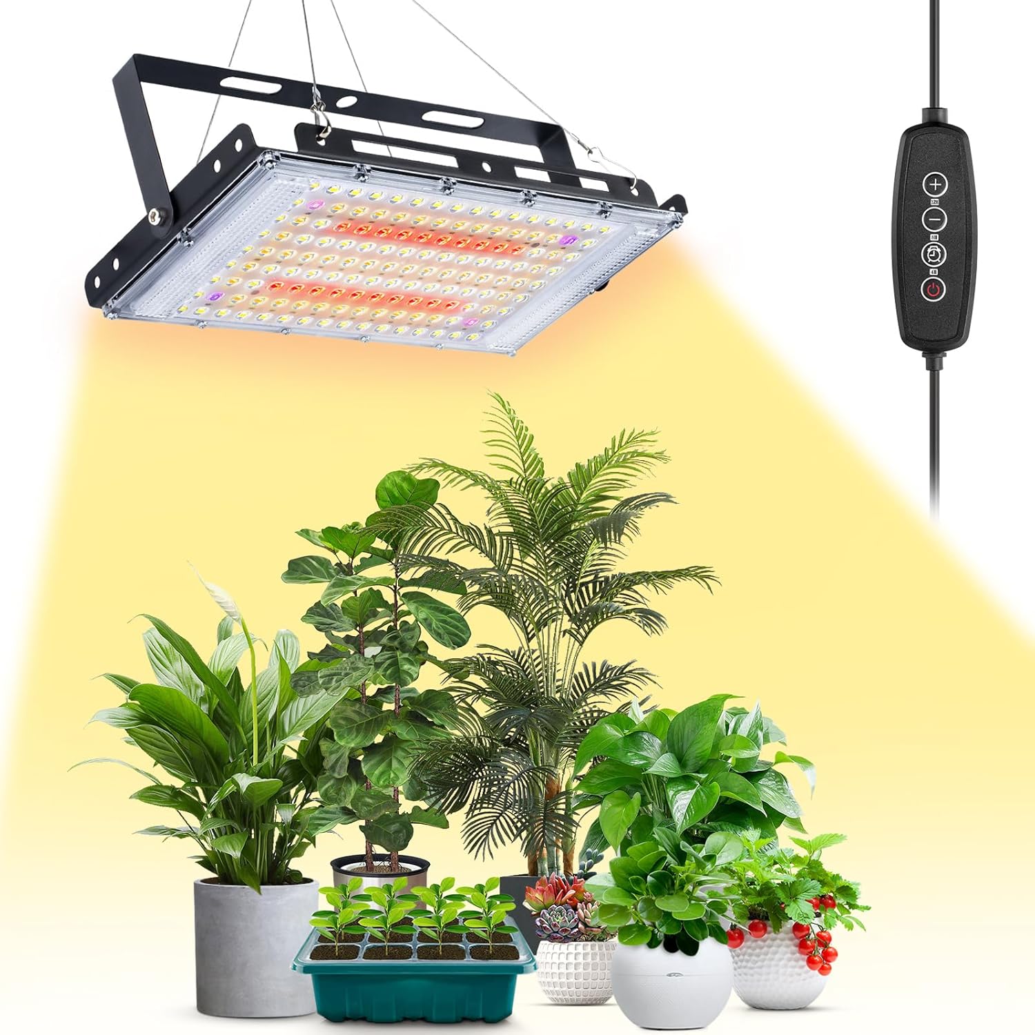 LBW Grow Lights for Indoor Plants, 144 LEDs Full Spectrum