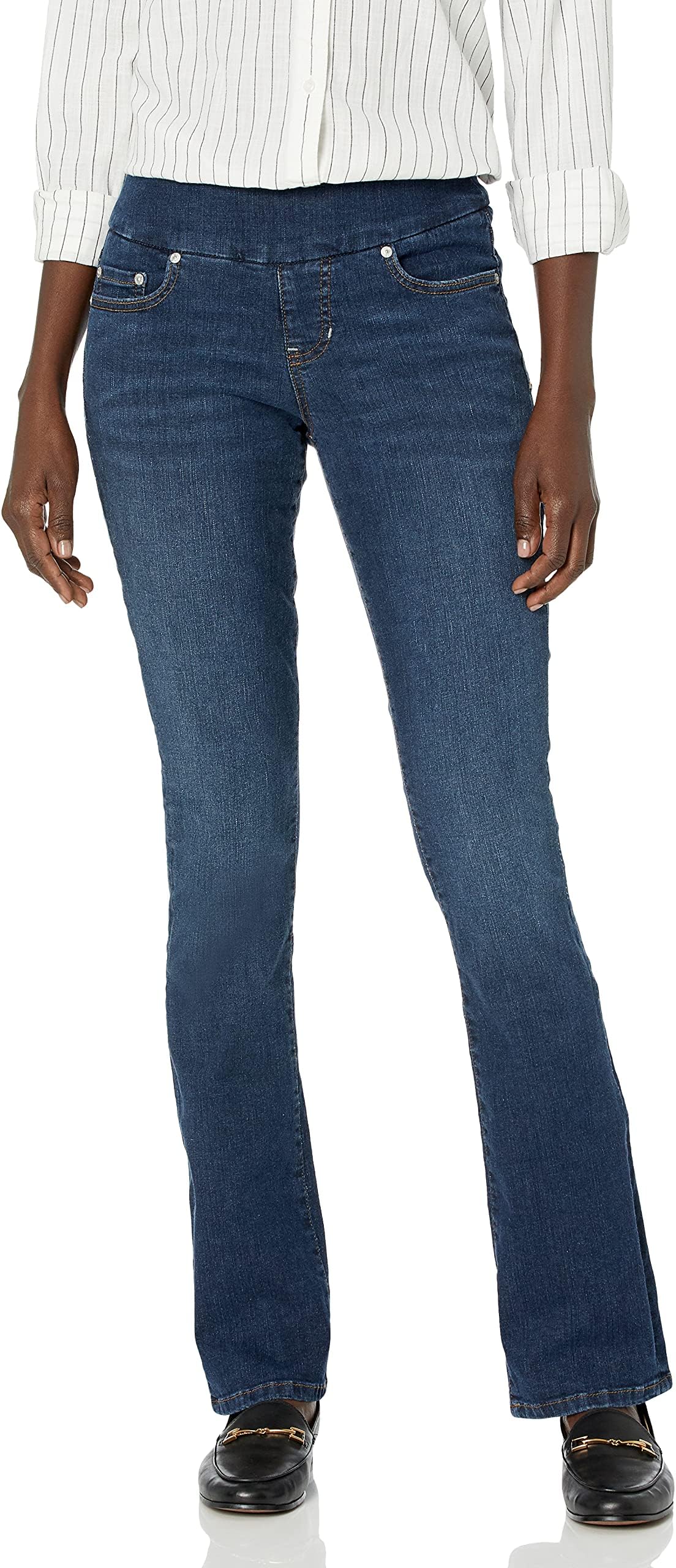 JAGWomen's Paley Mid Rise Bootcut Pull-on Jeans