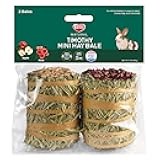 Kaytee Field+Forest Mini Hay Bales Apple and Rose 2 Pack 7 Ounces