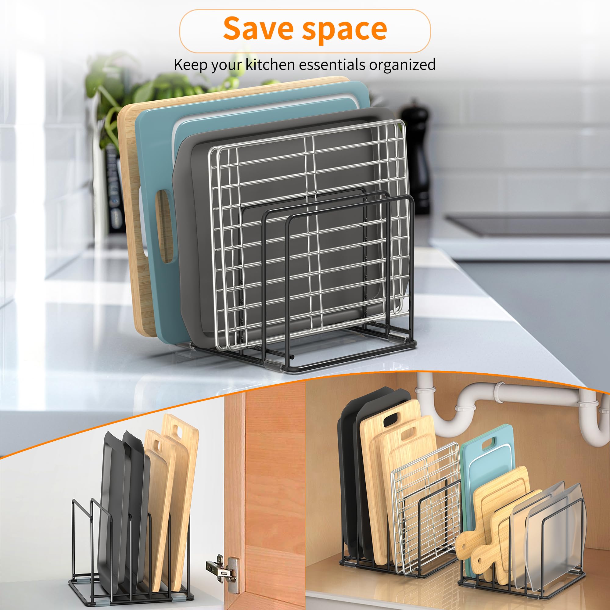 Stock Your Home Organizer per teglie da forno extra alte in