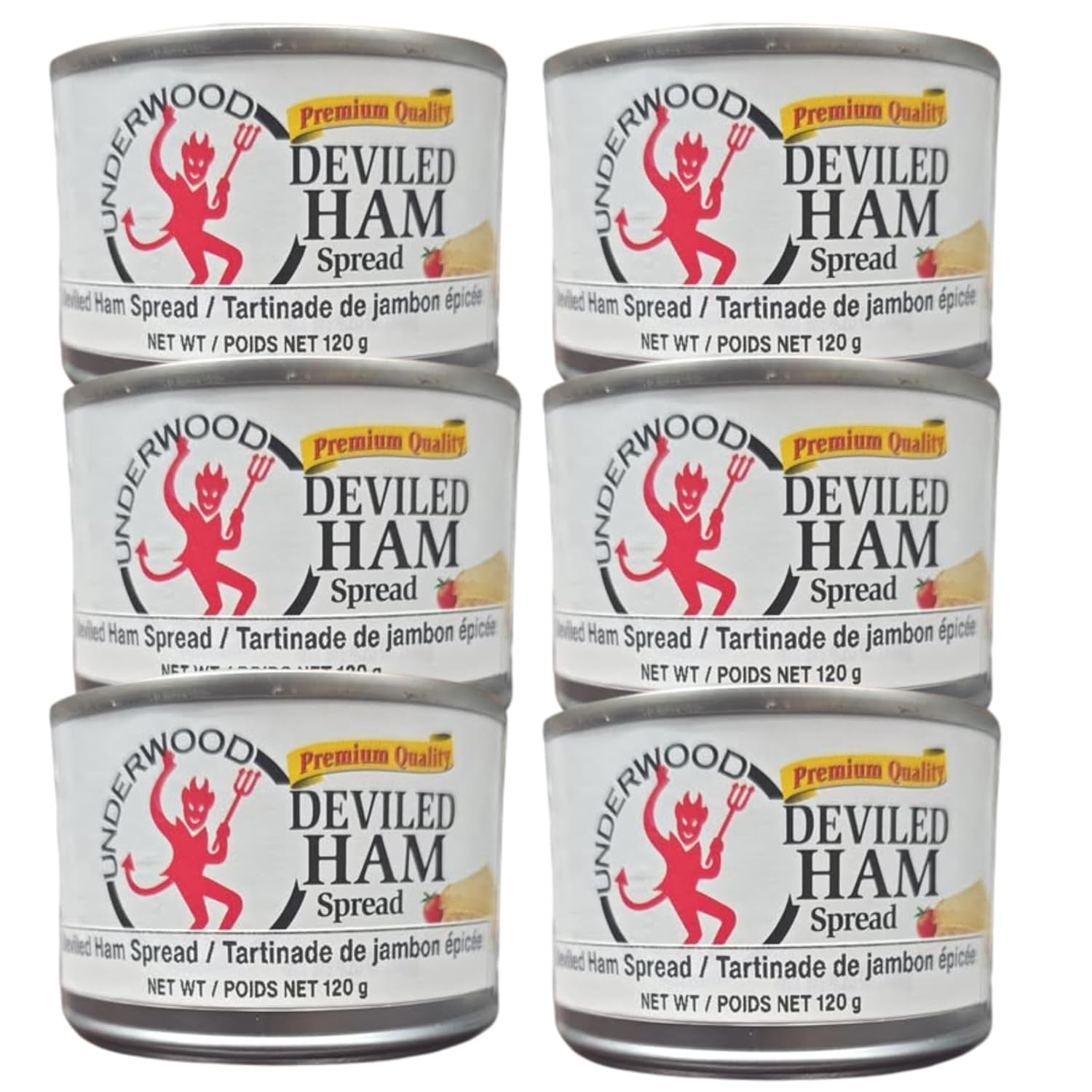 Underwood Deviled Ham Spread, 2.25 oz, 6 count
