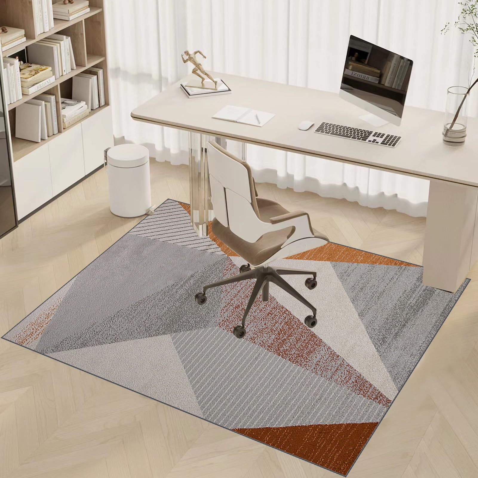 Bürostuhl Teppich Unterlage | Computerstuhl Teppiche | Gaming Teppich für Stuhl | Bodenschutzmatte für Hartböden und Teppich | 80 x 160 cm Bürostuhl Matte | rutschfest Bürostuhlunterlage