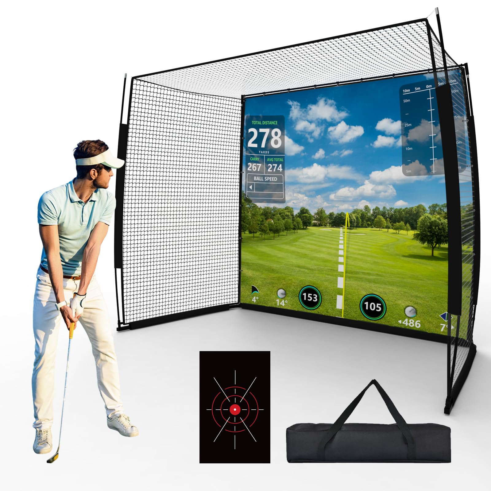 IDEATRY Golf Simulator Enclosure