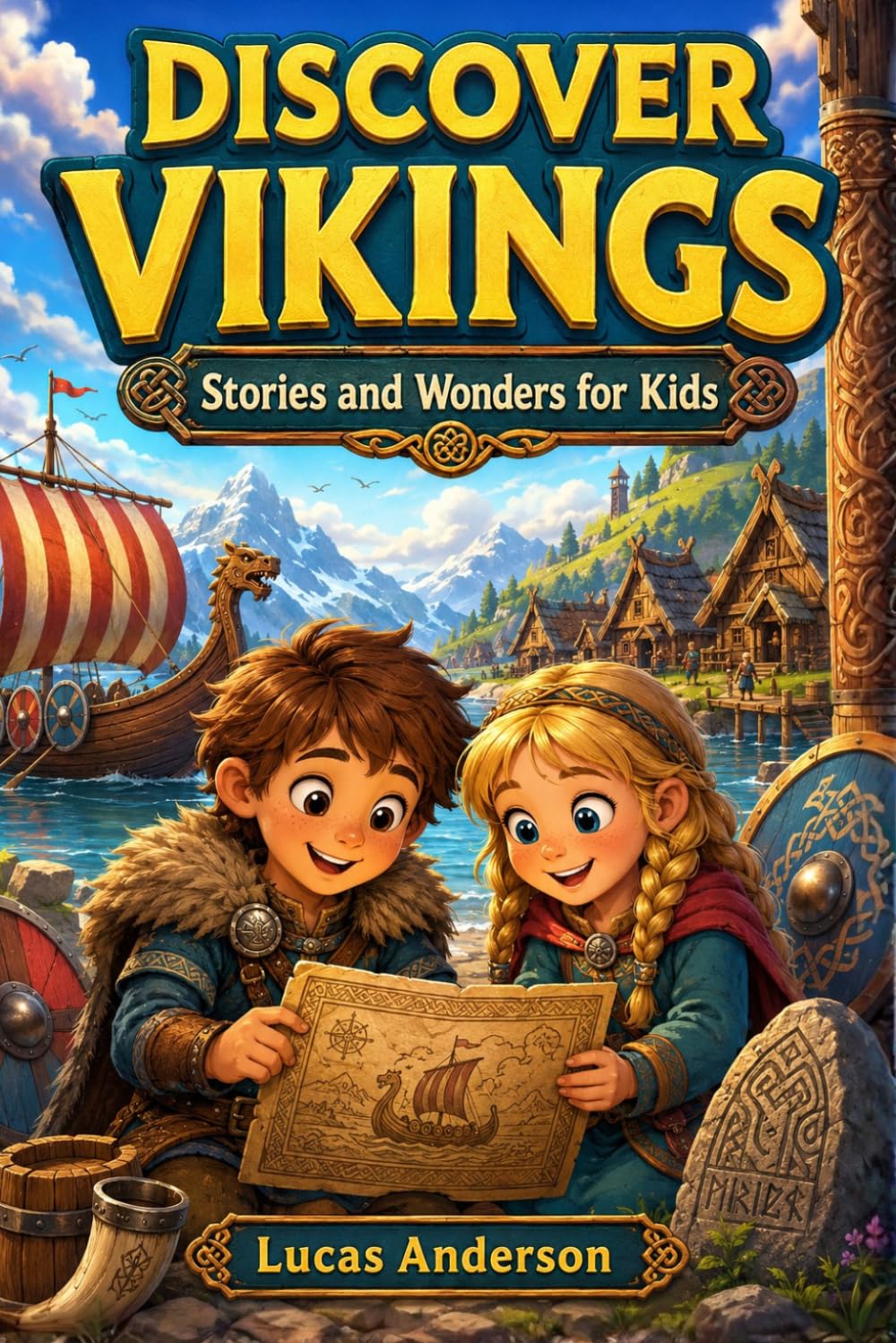Discover Vikings: Stories and Wonders for Kids: 25 Short Illustrated Tales for Ages 5-9 (Discover Ancient Worlds)